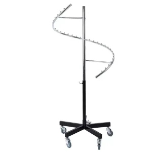 Modern Simple Portable Clothing Display Rack Iron Installation with Glass and Wood for Retail Store Landing Clothes Display