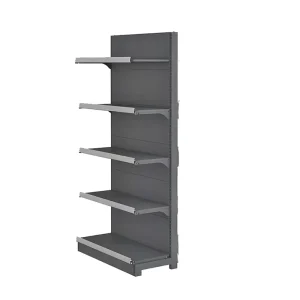 Modern Steel Supermarket Shelves Gondola Shelving with Corrosion Protection Strong Structure Electrostatic Powder Coating