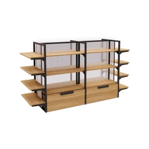 Modern Style Department Store Display Racks Retail Shop Display Stands of Wood and Metal