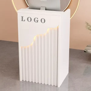 Modern Style Luxury Design Reception Desk Front Table Wood Small Office Reception Checkout Cash Table Design