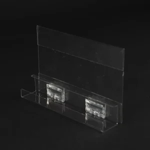 Modern Style Retail Store Display Rack Acrylic Hanging Sign Holder Stand
