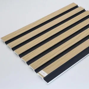 Modern Waterproof Moisture Resistant Polystyrene Wall Panel with Wood Decor for Bathroom Kitchen Hospital Interior