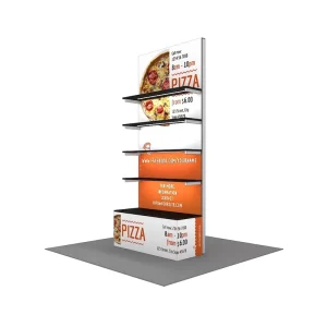Modular Adjustable Shelves Display Rack Expo LED Backlit Exhibition Stand