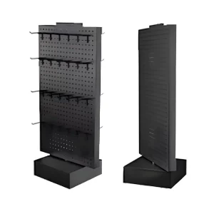 Modular Custom Sheet Metal Display Racks Adjustable Retail Store Metal Shelving Merchandise Display Stands