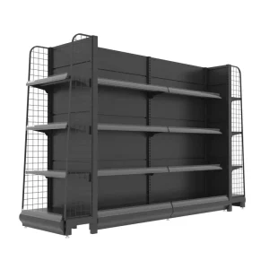 Modular Durable Metal Iron Supermarket Shelving Space Saving Heavy Duty Display Stand for Retail Grocery Shop