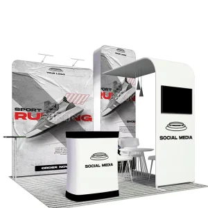 Modular Exhibition Stand Panel System Magnetic Graphics Easy Assembly Display Outdoor Trade Show Exhibition Booth Custom
