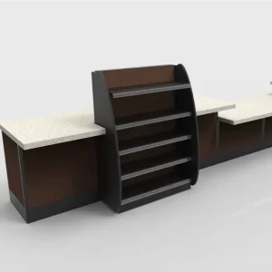 Multi Functional Supermarket Checkout Counter Cash Desk Grocery Cashier Checkout Counter