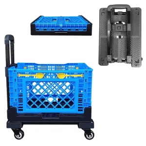 Multi function Portable Universal Wheels Detachable Folding Shopping Trolley Cart with Telescoping Handle