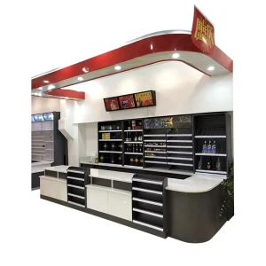 Multiple Convenience Store Supermarket Check Out Counter Cash Desk Counter