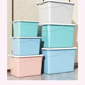 Multiple Function Storage Thickened Large Capacity Covered Clothing Quilt Organizer Plastic Storage Box