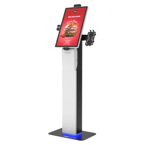 NFC Card Reader Check in POS Holder Fast Food Cashless Touch Printer Scanner Self Service Screen Order Payment Terminal Kiosk