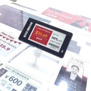 NFC Manufacture Digital ESL E-ink Shelf Label Price Tag Electronic Shelf Label with Tag Display Holder