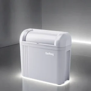 Narrow Automatic Sensor Smart Trash Can with USB Rechargeable Battery Eco-Friendly Plastic Garbage Bin for Bathroom Kitchen Use