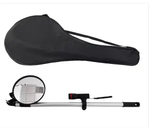 Narrow Space Vehicle Inspection Mirror 16cm Extendable Convex Security Mirror for Parking Lots, Garages & Corridors