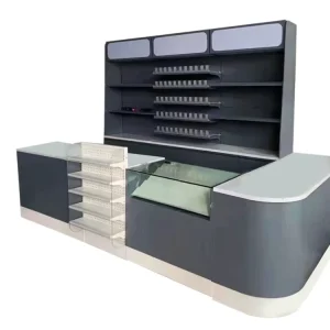 New Design Payment Checkout Counter Retail Checkout Display Stand Counters Checkout Counter for Supermarket