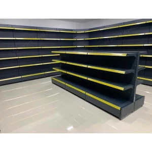 New Design Shop Commercial Shelves Super Market Racks Gondola Shelving Metal Supermarket Shelves for Retail Store Double Sided