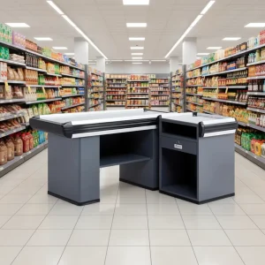 New Design Supermarket Cash Counter Modern Convenience Store Checkout Counter