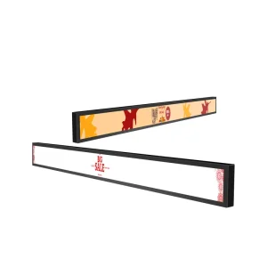 New Machine Manufacturer Custom Strip Screen Stretched 23 Inch LCD Bar Screen Advertising Display SDK Retail Store Elevator