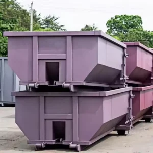 New Material Color Spray Painting Company Logo Put Solid Waste Roll off Dumpster