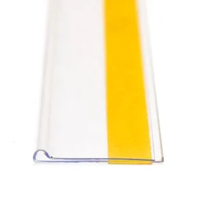New Model Plastic PVC L Data Strip Sign Sticky Shelf Mounted Price Display Rack Label Holder Strip