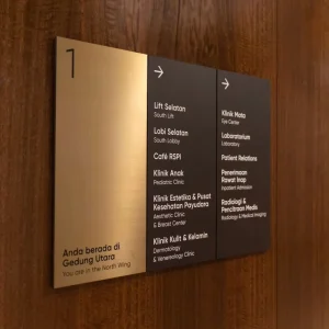 New Plaque Design Restroom Direction Sign With Graphic Made In China