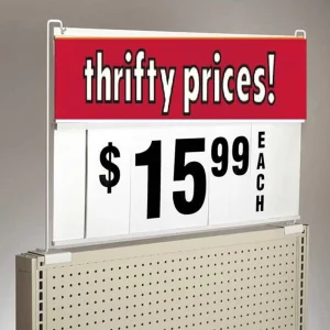 New Spiral Double sided Waterproof Eco friendly PVC Price Tag Holder Sign Board for Supermarket Advertising Easy Assembly