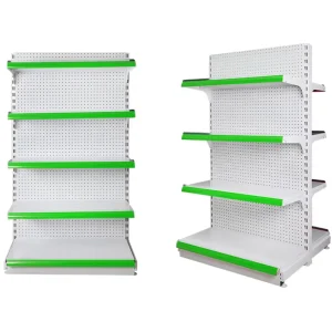 New Store Fixture Shelves Design Display Rack Double Side Big Supermarket Shelves Gondola for Retail Shop