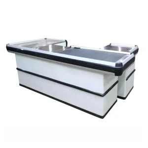 New Style Automatic Checkout Counters with Conveyor Belt Rotating Bag Holder Plastic Part and Acce