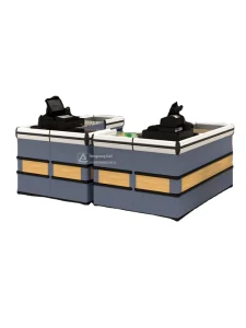 New Style Stainless Steel Supermarket Checkout Counter Fully Assembled No Installation Required Special for Convenience