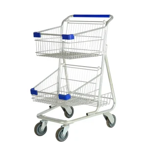 New Style Steel Shopping Trolley for Seniors with Mesh Structure