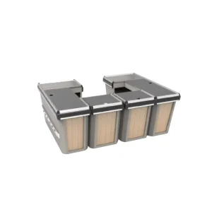 New Supermarket Equipment Cash Counter Checkout Counters Grocery Store Check Out Counter