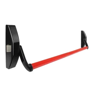 Newest Keyless Push Bar Panic Exit Device Red Black Economical Anti Touch Single Leaf Door 1point