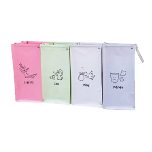 Newly Designed Reusable Woven Garbage Sorting Bin Waterproof Recycling pp Woven Garbage Bag Office in Home