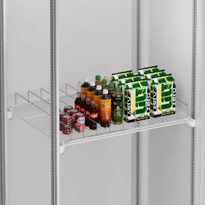 No Drill Shelf Divider Adhesive Shelf Divider Stainless Steel Dividers Display Stand Rack