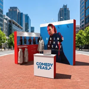 OEM Custom L Shape 4×4 SEG Trade Show Booth Foldable Portable Pop up Exhibition Display Wall