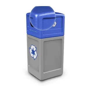 OEM Customised Direct Supply Source Manufacturer Simple Creative Trash Bins LLDPE Plastic Square Trash Bins