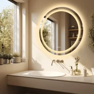 OEM ODM Custom Round LED Bathroom Mirror Anti Fog Bluetooth Smart Mirror Manufacturer