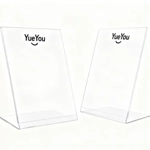 OEM ODM Customized High End Acrylic Text Display Boards Desktop Menu File Display Racks for Retail Stores Text Exhibition