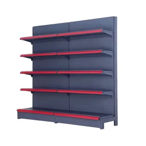 OEM ODM Rack Gondola Shelving Supermarket Shelves Cold rolled Steel Metal Store Display Stand Heavy Duty Singleside Storage