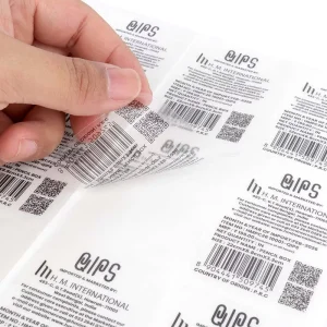 OEM ODM Service Custom UPC EAN Code Stickers Black Text And Barcode Labels For Consumer Goods Packaging Compliance