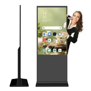 OEM ODM Ultra Thin Commercial Display 65 Inch Custom 4K LCD Digital Advertising Screen with NFC Camera for Business