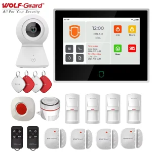 OEM WiFi + 4G Anti-theft Device for Home Security Alarm Kit 7 Inch Smart Security Panel for Home Burglar Alarm System