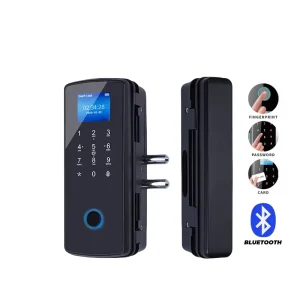 Office Waterproof Intelligent Electric Mortise Glass Door Lock Electronic Digital Fingerprint Smart Door Security Lock with Wifi