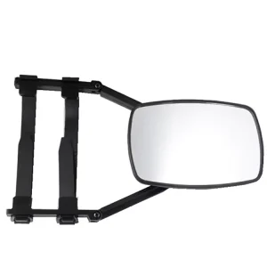 On Towing Mirror Securely Clamps Onto Your Vehicle’s Mirror to Increase Visibility While Towing Black