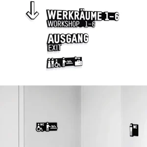 One Stop Indoor Outdoor Airport Wayfinding Signage Building Name System Directional Acrylic LED Luminous Signs IP65