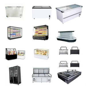 One-stop Supermarket Equipment Solutions Stainless Steel Refrigerated Display Cabinets Freezers Modern Design Easy Supermarkets