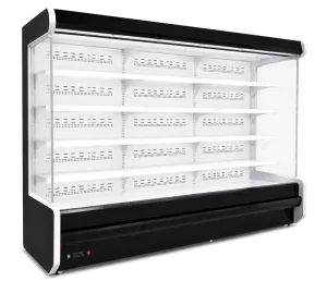 Open-style Supermarket Produce Beverage Display Case Upright Commercial Fresh-Keeping Convenience Store Air-Curtain