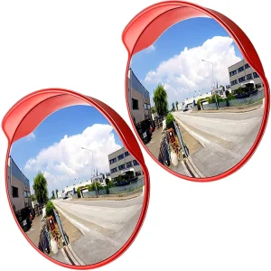 Outdoor Driveway Safety Mirror with Vandal Resistant Design