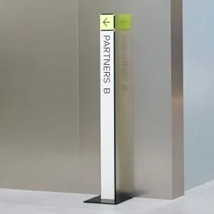 Outdoor Indoor Building Offices Guide Sign Direction Wayfinding LED Signage Weatherproof High Brightness Customizable Frame for
