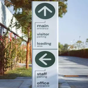 Outdoor Signs for the Warehouse and Logistics Center Made of Galvanized Steel Are Easy to Install and Sturdy